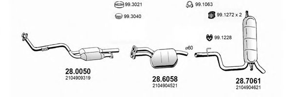 ART4021 ASSO Exhaust System Exhaust System