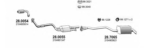 ART4030 ASSO Exhaust System Exhaust System