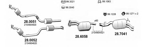 ART4025 ASSO Exhaust System Exhaust System
