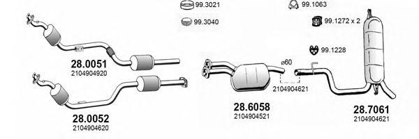 ART4024 ASSO Exhaust System Exhaust System
