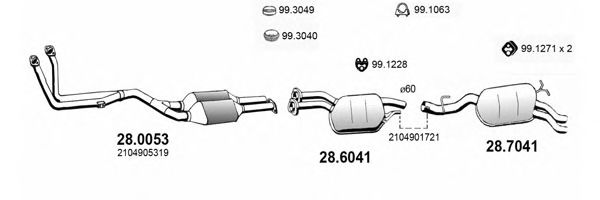 ART4039 ASSO Exhaust System Exhaust System