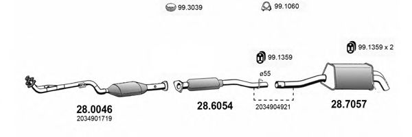 ART4015 ASSO Exhaust System Exhaust System