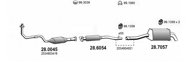ART4004 ASSO Exhaust System Exhaust System