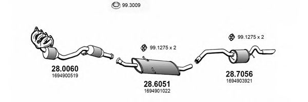 ART3992 ASSO Exhaust System Exhaust System
