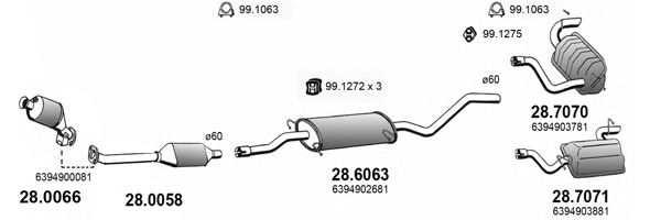 ART4052 ASSO Exhaust System Exhaust System