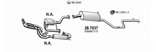ART4067 ASSO Exhaust System Exhaust System