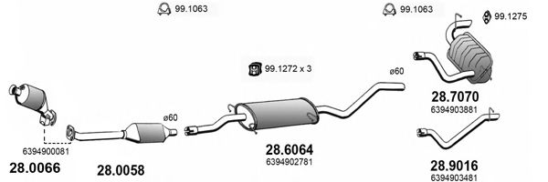 ART4061 ASSO Exhaust System Exhaust System