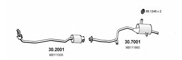 ART1466 ASSO Exhaust System Exhaust System