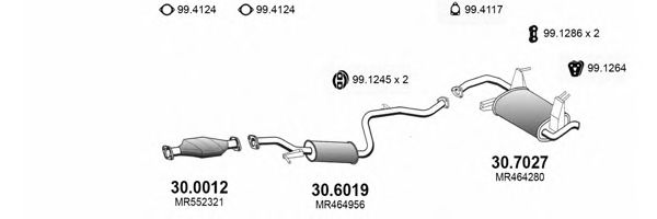 ART3471 ASSO Exhaust System Exhaust System