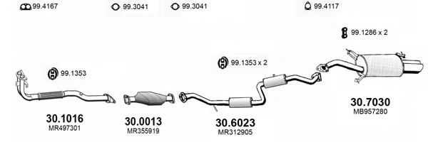 ART4201 ASSO Exhaust System Exhaust System