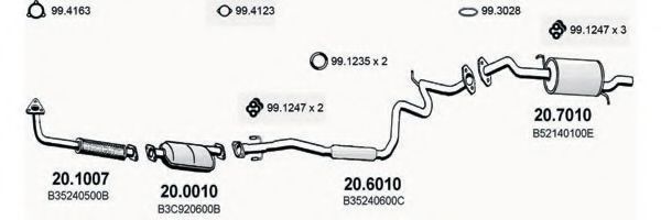 ART1484 ASSO Exhaust System Exhaust System