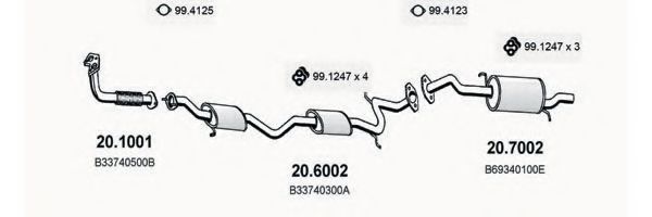 ART1501 ASSO Exhaust System Exhaust System