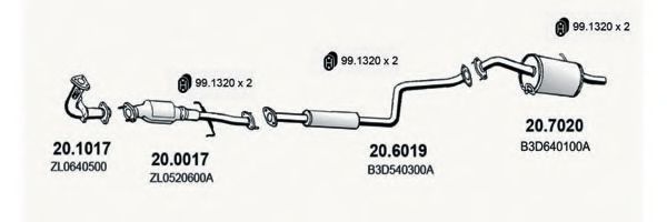 ART1504 ASSO Exhaust System Exhaust System