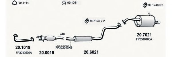 ART1508 ASSO Exhaust System Exhaust System