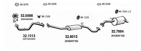 ART1553 ASSO Exhaust System Exhaust System
