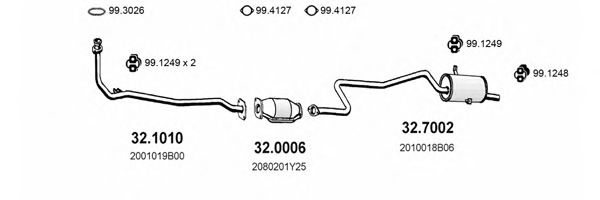 ART1555 ASSO Exhaust System Exhaust System