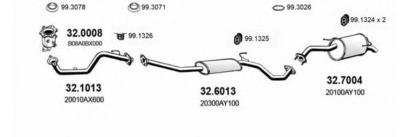 ART1557 ASSO Exhaust System Exhaust System