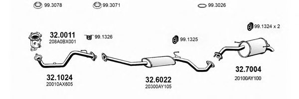 ART3477 ASSO Exhaust System Exhaust System