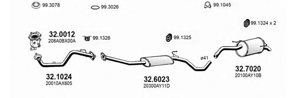 ART3490 ASSO Exhaust System Exhaust System