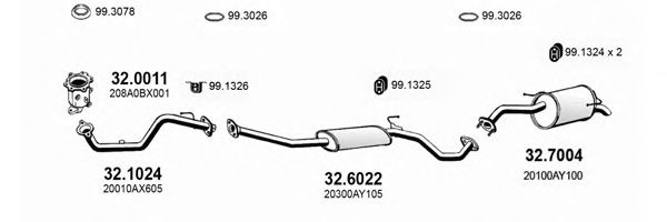ART3491 ASSO Exhaust System Exhaust System