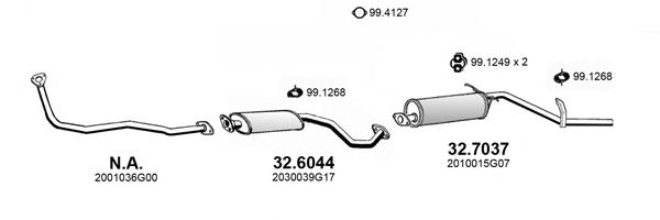 ART4209 ASSO Exhaust System Exhaust System