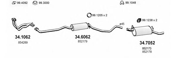 ART1613 ASSO Exhaust System Exhaust System