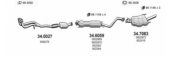 ART1630 ASSO Exhaust System Exhaust System