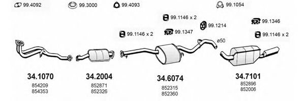 ART1644 ASSO Exhaust System
