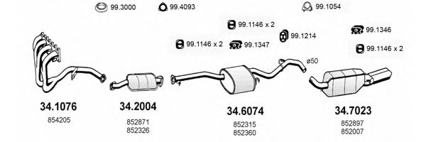 ART1646 ASSO Exhaust System