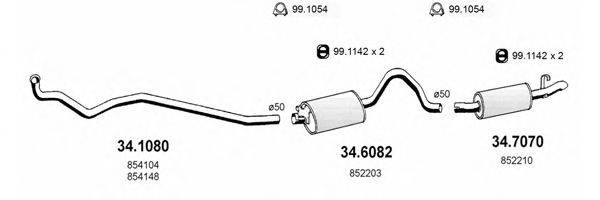 ART1651 ASSO Exhaust System Exhaust System