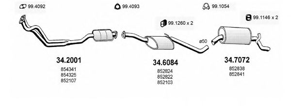 ART1652 ASSO Exhaust System Exhaust System