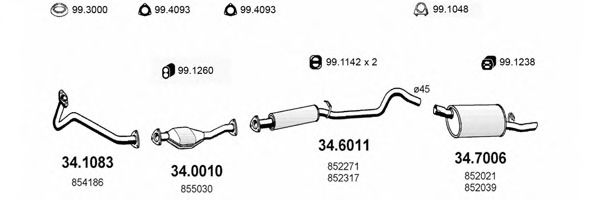 ART1679 ASSO Exhaust System Exhaust System