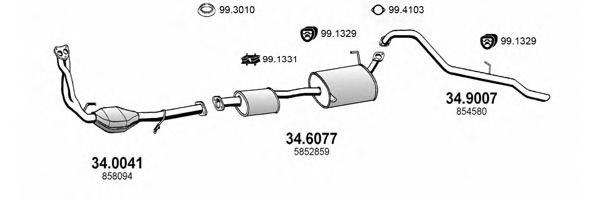ART1701 ASSO Exhaust System Exhaust System
