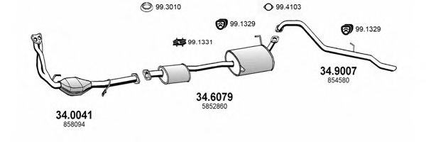 ART1702 ASSO Exhaust System Exhaust System