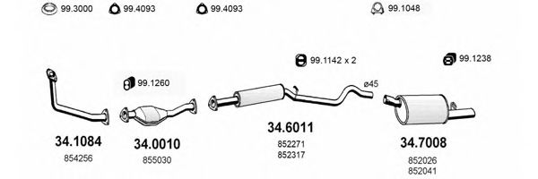 ART1706 ASSO Exhaust System Exhaust System