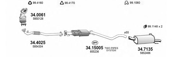 ART3535 ASSO Exhaust System