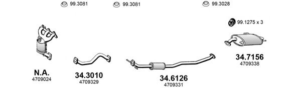 ART4363 ASSO Exhaust System Exhaust System