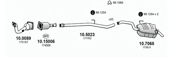 ART2994 ASSO Exhaust System Exhaust System