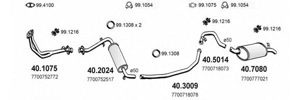 ART1994 ASSO Exhaust System Exhaust System