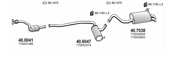 ART2035 ASSO Exhaust System Exhaust System