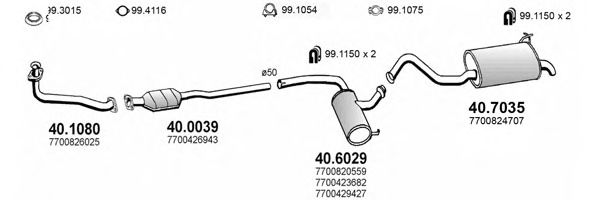 ART2037 ASSO Exhaust System Exhaust System