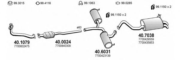 ART2040 ASSO Exhaust System Exhaust System