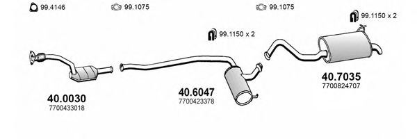 ART2041 ASSO Exhaust System Exhaust System