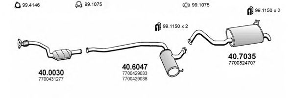 ART2045 ASSO Exhaust System Exhaust System