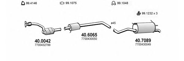 ART2046 ASSO Exhaust System Exhaust System