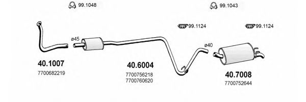 ART2054 ASSO Exhaust System Exhaust System