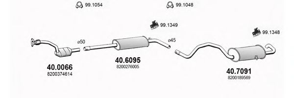 ART3004 ASSO Exhaust System Exhaust System