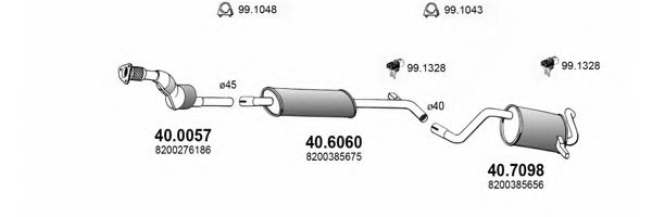 ART3670 ASSO Exhaust System