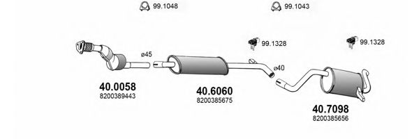 ART3671 ASSO Exhaust System