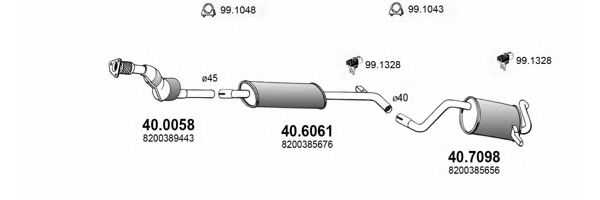 ART3675 ASSO Exhaust System